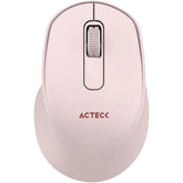 Mouse Acteck Optimize Ergo Mi470, Inalambrico, Receptor Usb, Optico 1600 Dpi Ajustable 2 Botones, Ergonomico, Click Silencioso - Rosa AC-939881
