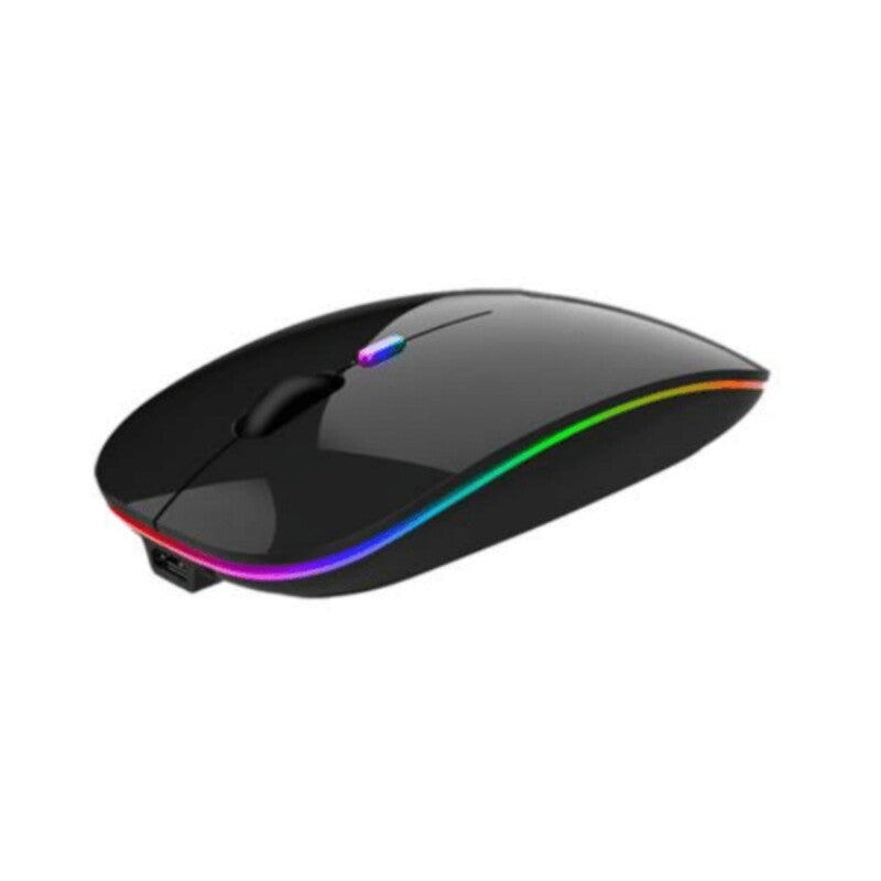 Mouse Nextep Ne-412N Inalambrico Recargable Slim/Silencioso Rgb 1600Dp