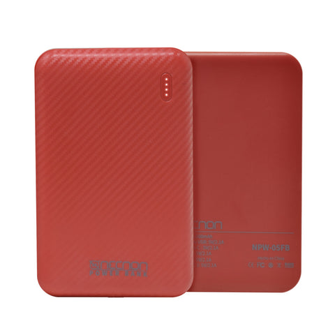 Powerbank Necnon Npw-05Fb 5000Mah Tipo C Rojo Nbpb0502Fb Powerbank Necnon Npw-05Fb 5000Mah Tipo C Rojo Nbpb0502Fb