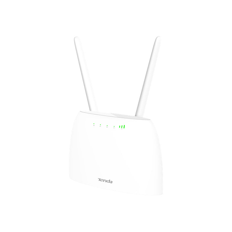 Router TENDA 4G06 Blanco - Compartición de Red Celular 4G con Ranura SIM - Internet en Cualquier Lugar - Conectividad Total