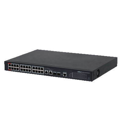 Switch Poe Administrado 24 Puertos 100 + 2 Ptos Gigabit (DH-PFS4226-24ET-240) Switch Poe Administrado 24 Puertos 100 + 2 Ptos Gigabit (DH-PFS4226-24ET-240)