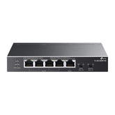 Switch TP-Link Gigabit 5 Puertos 4 PoE+ TL-SG1005P-PD Oficina CCTV Redes Negocio