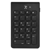 TECLADO NUMERO INALAMBRICO CONECTOR USB PORTATIL 22 TECLAS DE MEMBRANA PERFECT CHOICE NUMBRA - NEGRO