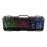 Teclado Gamer Multimedia Naceb K417 NA-0967 | Diseño Ergonómico LED | Respuesta Rápida y Cómoda