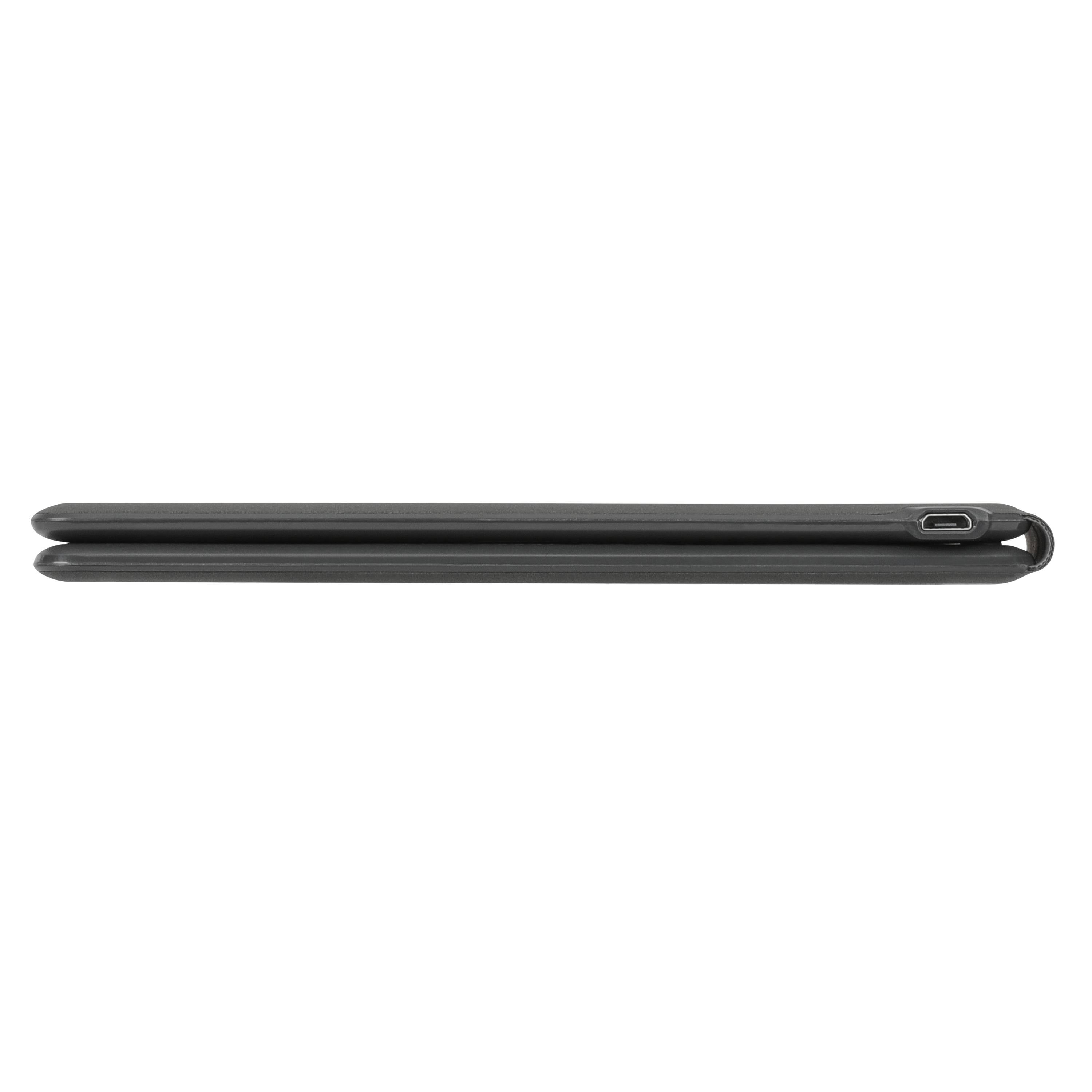 Teclado Ergonómico Bluetooth Plegable AKF003US - Distribución en Inglés Ultra Compacto - Ideal para Viajes y Tablets - Portabilidad Práctica
