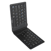 Teclado Ergonómico Bluetooth Plegable AKF003US - Distribución en Inglés Ultra Compacto - Ideal para Viajes y Tablets - Portabilidad Práctica