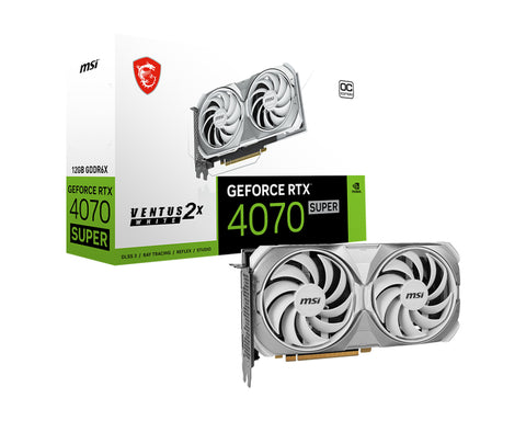 Tarjeta De Video Msi Geforce Rtx 4070 Super 12G Ventus 2X White OC Tarjeta De Video Msi Geforce Rtx 4070 Super 12G Ventus 2X White OC