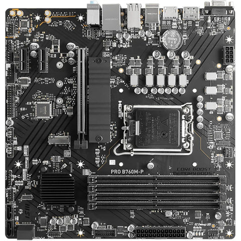 Tarjeta Madre Msi Pro B760M-P M.2 Pcie 4.0 Ddr5 4X128 6800+ Socket 1700 Tarjeta Madre Msi Pro B760M-P M.2 Pcie 4.0 Ddr5 4X128 6800+ Socket 1700