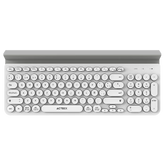 Teclado Acteck Multidispositivo Ti695, 3 Modos, Bt, Blanco (AC-934213)