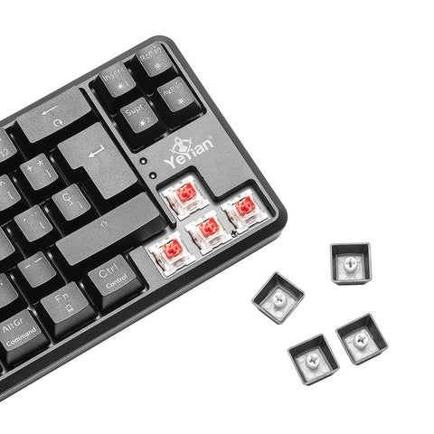 Teclado Gamer Yeyian Ytm-28209r Akil S3500 Mecanic Switch Rojo Rgb, USB/Bluetooth, Negro, Español Teclado Gamer Yeyian Ytm-28209r Akil S3500 Mecanic Switch Rojo Rgb, USB/Bluetooth, Negro, Español