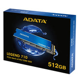 Unidad Ssd M.2 Adata Legend 710 Pcie 3X4 512Gb 2280 (ALEG-710-512GCS)