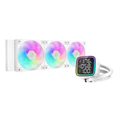 Enfriamiento Líquido DeepCool LD360 WH Blanco - 360mm LGA 1700/AM5 - Pantalla Digital y Rendimiento Premium - Nuevo