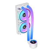 Enfriamiento Líquido Xzeal XZ413 Blanco - 240mm con Mangueras ARGB y PWM - Aspecto Ártico y Control Térmico - Nuevo