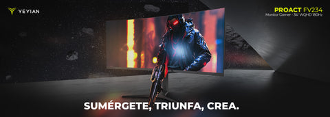 Monitor Gamer Curvo Yeyian YMC-FV234-M1 34" WQHD (2K) 180Hz 1ms | FreeSync/G-Sync Compatible & HDR10 Monitor Gamer Curvo Yeyian YMC-FV234-M1 34" WQHD (2K) 180Hz 1ms | FreeSync/G-Sync Compatible & HDR10