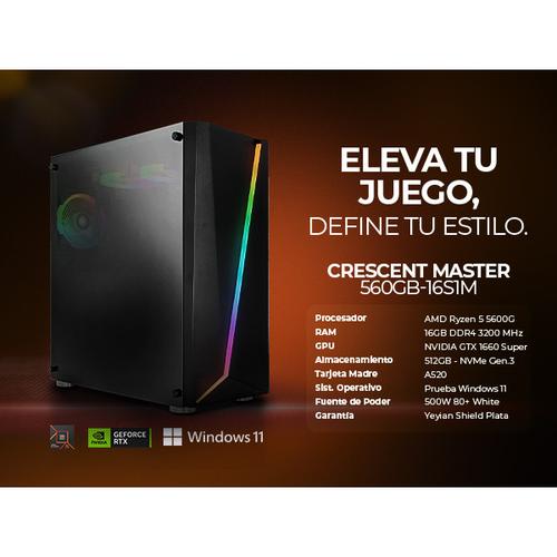 Computadora Gamer Yeyian R5 5600G 16Gb Ddr4 Gtx 1660 Ypa-Cm560Gb-16S1M