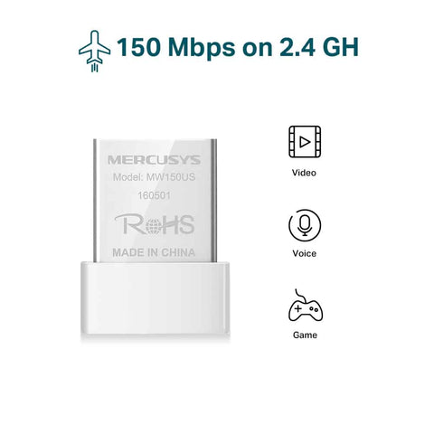 Adaptador Mini N150 Mercusys,  Mw150us Adaptador Mini N150 Mercusys,  Mw150us
