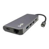 Adaptador Multipuerto 8 En 1 Ghia Usb 3.1 De Tipo C A Hdmi, Rj45, Usb 3.1 3, Micro Sd, Memoria Sd, C Pd