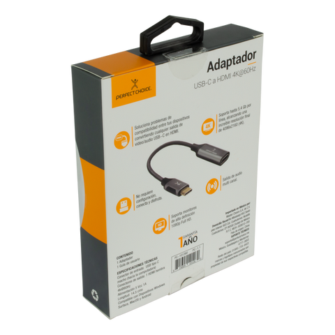 Adaptador Usb C A Hdmi 4k@60hz Perfect Choice Adaptador Usb C A Hdmi 4k@60hz Perfect Choice