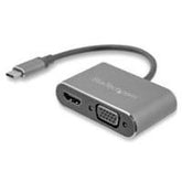 Adaptador Usb-C A Vga Y Hdmi - 2en1 - 4k 30hz - Gris Espacial - Adaptador De Video Externo Usb Tipo C - Startech.Com Modelo Cdp2hdvga