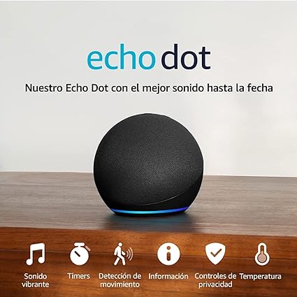 Amazon Echo Dot 5 Gen Charcoal B09b8v1lz3 -Asistente De Voz Amazon Echo Dot 5 Gen Charcoal B09b8v1lz3 -Asistente De Voz