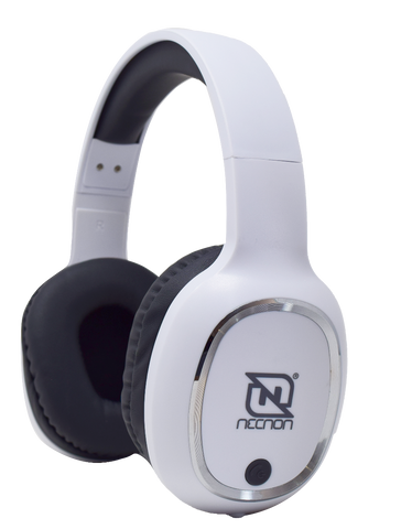 Audifonos Necnon Over-Ear Bt Nbh-04 Promanos Libres Blanco con Plata Audifonos Necnon Over-Ear Bt Nbh-04 Promanos Libres Blanco con Plata