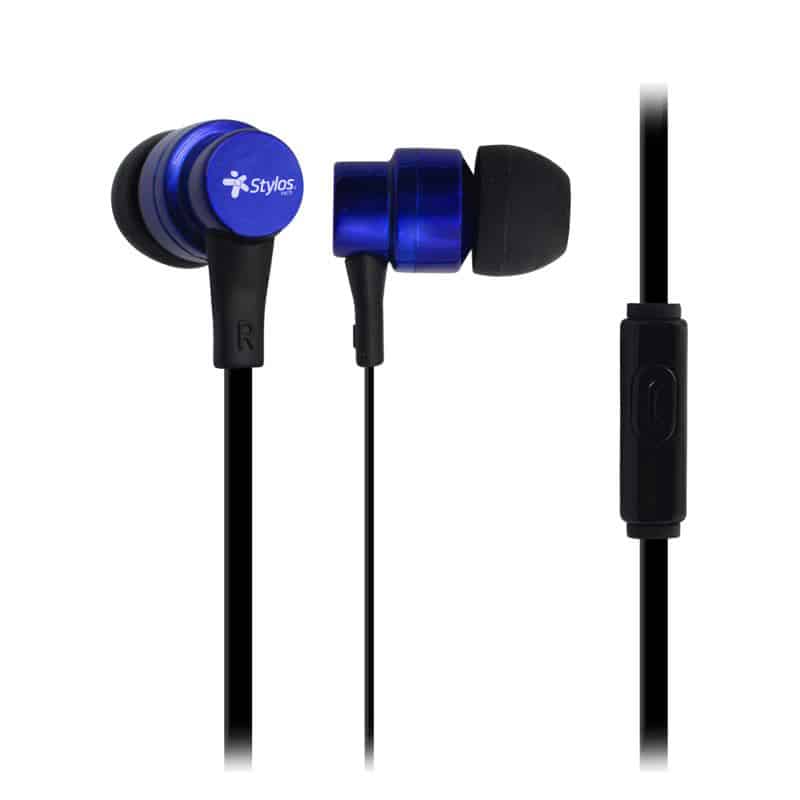 Audifonos Stylos Al Aux 3.5 Azul Stsaua1a