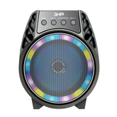 Bafle Ghia Amplificado Portatil Recargable Bocina 4 Pulg, Bt, Tws, Fm, Usb, Aux In, Luces Led
