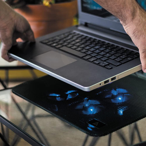 Base Enfriadora Para Laptop 17" 4 Ventiladores Acteck Negro Ac-916561 Base Enfriadora Para Laptop 17" 4 Ventiladores Acteck Negro Ac-916561