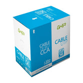 Bobina De Cable Marca Ghia Cat5e Utp Cca Color Azul 24 Awg 305m 1000ft Certificacion Ce, Rohs