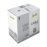 Bobina De Cable Marca Ghia Cat5e Utp Cca Color Blanco 24 Awg 305m 1000ft Certificacion Ce, Rohs