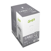 Bobina De Cable Marca Ghia Cat5e Utp Cca Color Gris 24 Awg 305m 1000ft Certificacion Ce, Rohs
