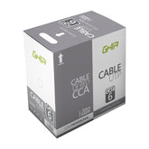 Bobina De Cable Marca Ghia Cat6 Utp Cca Color Gris 23 Awg Utp 305m 1000ft Certificacin Ce, Rohs