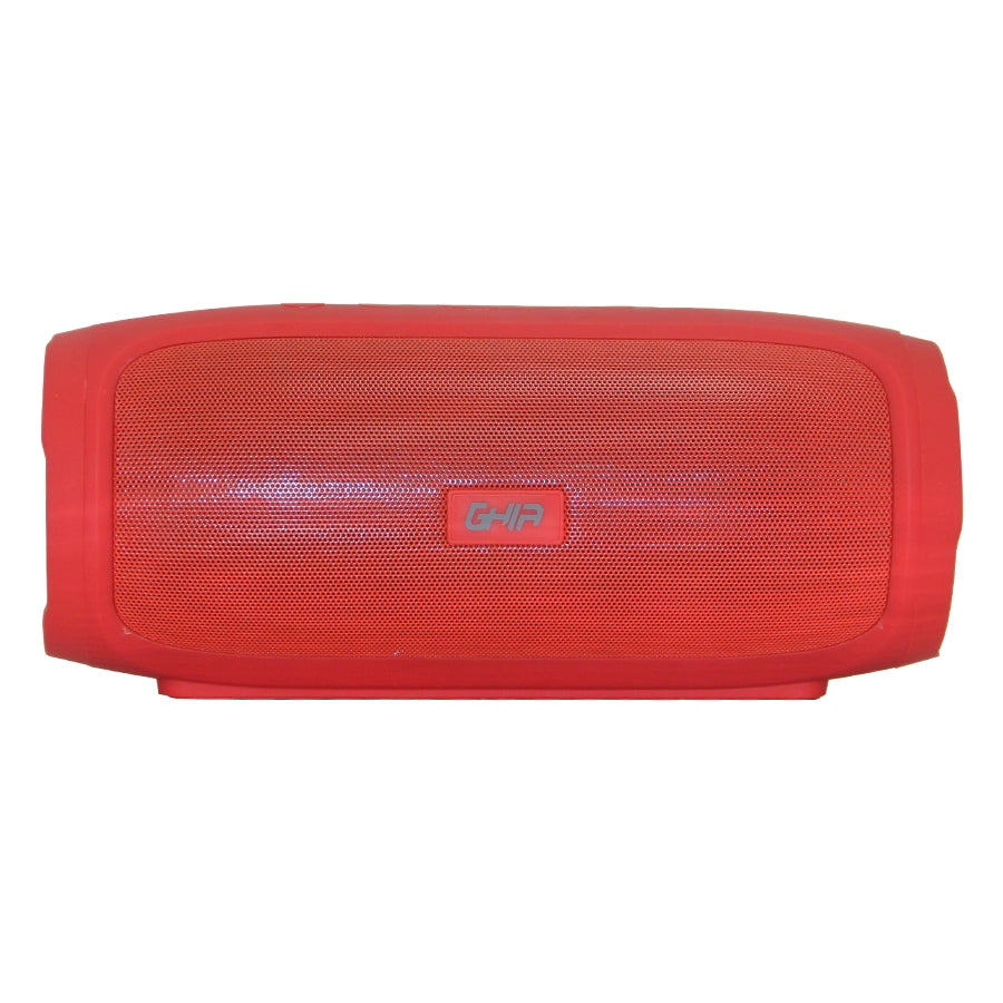 Bocina Bluetooth Bx400r Ghia Roja, 8w X2 Rms Aux, Micro Sd Card, Usb