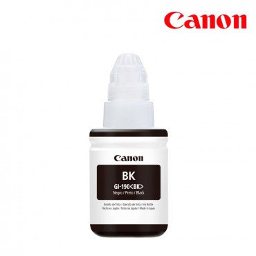 Botella De Tinta Canon Gi-190 Bk Para Pixma G110 0 G2100 G3100
