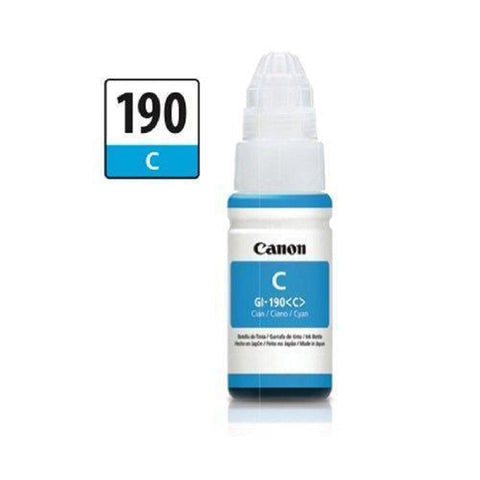 Botella De Tinta Canon Gi-190 C Para Pixma G1100 G2100, G3100 Botella De Tinta Canon Gi-190 C Para Pixma G1100 G2100, G3100