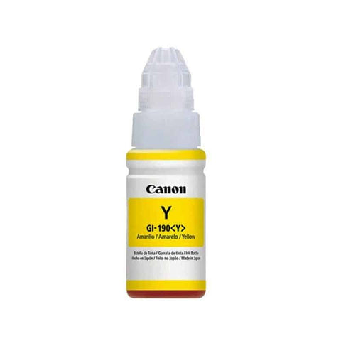 Botella De Tinta Canon Gi-190 Y Para Pixma G1100 G2100 G3100 (0670c001aa/Ab) Botella De Tinta Canon Gi-190 Y Para Pixma G1100 G2100 G3100 (0670c001aa/Ab)