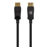 Cable Displayport Manhatan V1.4 Macho-Macho 3.0 Metros Negro 8k@60hz/4k@120hz 353625