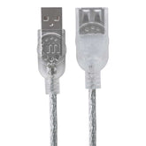 Cable Extensión Manhattan Usb V2.0 Macho-Hembra 4.5 Metros Plateado 480 Mbps 340502