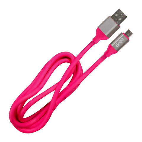 Cable Micro Usb Ghia 1 Metro Color Rosa Cable Micro Usb Ghia 1 Metro Color Rosa