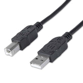 Cable Usb Manhattan V2.0 A-B 3.0 Metros, Negro 333382
