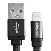 Cable Vorago Cab-119 Negro Usb-Apple Lightning 1 Metro Negro, Blister.
