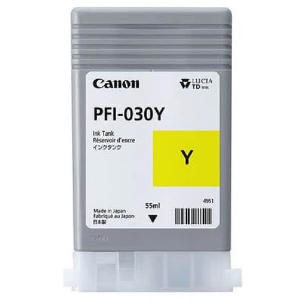 Cartucho canon pfi-030 amarillo 55ml. P/ta-20 ta-30 (3492c001aa)
