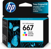 Cartucho De Tinta Hp Original Ink Advantage 667, Tricolor (3ym78al)