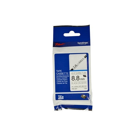 Cinta Brother Hse221 Negro Sobre Blanco 8.8mm Cinta Brother Hse221 Negro Sobre Blanco 8.8mm