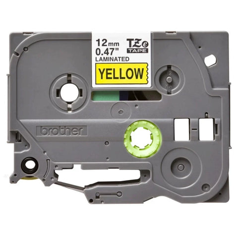 Cinta Brother Tze631 Laminada Estandar Negro Con Amarillo 12mm X 8m Cinta Brother Tze631 Laminada Estandar Negro Con Amarillo 12mm X 8m