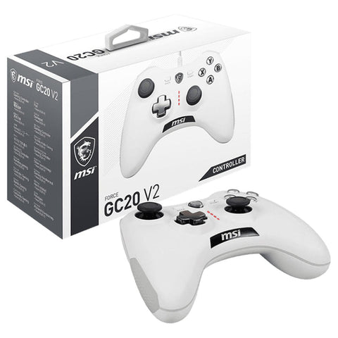 Control Inalambrico Msi Force Gc20 V2 White Recargable Xbox Pc Android Control Inalambrico Msi Force Gc20 V2 White Recargable Xbox Pc Android