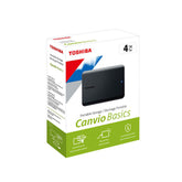 Disco Duro Externo Ubs 3.0 Toshiba 4tb HDTB540XK3CA Basics Negro