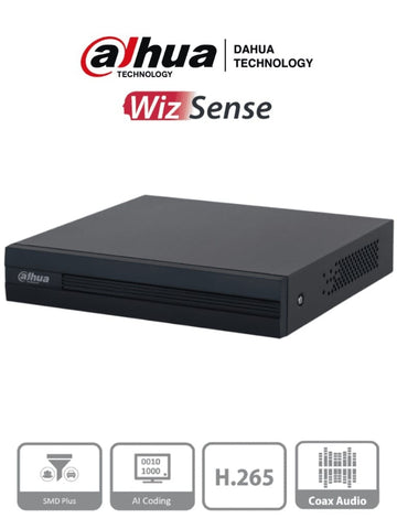 Dvr Dahua De 4 Canales 2 Mpx Lite, Wizsense, H.265+, 4 Canales+1 Ip (Dh-Xvr1b04-I) Dvr Dahua De 4 Canales 2 Mpx Lite, Wizsense, H.265+, 4 Canales+1 Ip (Dh-Xvr1b04-I)