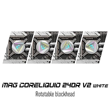 Enfriamiento Liquido Msi Mag Coreliquid 240r V2 White 240mm Intel, Amd Enfriamiento Liquido Msi Mag Coreliquid 240r V2 White 240mm Intel, Amd