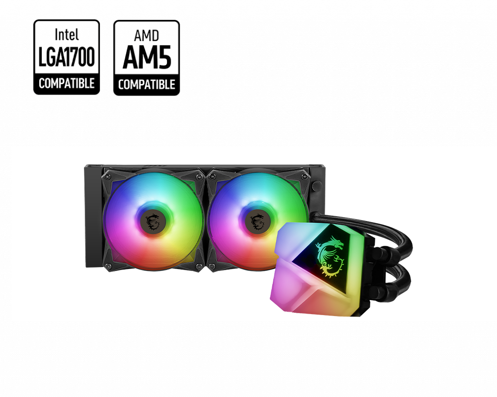 Enfriamiento Liquido Msi Mag Coreliquid C240 240mm 1200, 1700, Am4, Am5